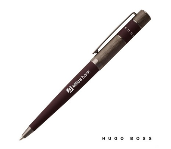 Hugo Boss® Ribbon Ballpoint Pen - Burgundy